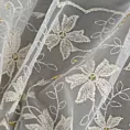 Tkanina firanowa, matowa, lekka, zdobiona haftem,Eurofirany