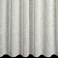 Zasłona szyta na taśmie fala kremowa z grubszej etaminy, matowa