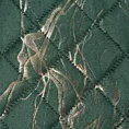 Narzuta welwetowa ciemnozielono, złota 200x220 cm z welwetu zdobiona wzorem marmuru LUIZ 6 DESIGN 91 Eurofirany