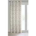 Zasłona naturalno, beżowa 140x250 cm przelotka AMARA Eurofirany