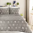 Pościel 220x200 cm z polaru kolor beżowy z gwiazdkami FLANO Eurofirany