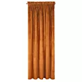 Zasłona ruda z ekskluzywnego matowego welwetu 140x270 cm taśma RIA Diva Line Eurofirany