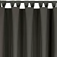 Zasłona grafitowa z wodoodpornej tkaniny idealna do ogrodu i na taras 155x200 cm szelki/rzep GARDEN Eurofirany