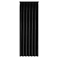 Zasłona czarna z welwetowej tkaniny 80x270 cm system flex - MELANIE Eurofirany