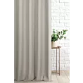 Zasłona szyta na taśmie fala szarobeżowa z gładkiej, przyjemnej w dotyku tkaniny z efektem melanżu