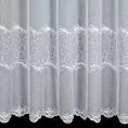 Tkanina firanowa miękka, półprzezroczysta etamina, zdobiona  haftem,Eurofirany