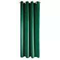 Zasłona butelkowa zieleń z matowego welwetu 140x250 cm przelotka MELANIE Eurofirany