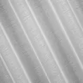 Firana biała z gładkiej etaminy z drobnym deszczykiem 140x300 cm taśma imitująca flex BELISSA Eurofirany