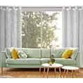 Zasłona biało, srebrna z siateczki w stylu boho 140x250 cm przelotka LORI Eurofirany