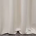 Zasłona szyta na taśmie fala jasnobeżowa z miękkiej tkaniny welwetowej