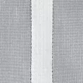 Roleta rzymska HERRA biało srebrna z lekko błyszczącej tkaniny w wąskie paski