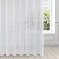 Firana biała z gładkiej przezroczystej mikrosiateczki z mocnym połyskiem 350x250 cm przelotka ALEXA Design 91 Eurofirany