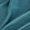 Zasłona szyta na flexach turkusowa z miękkiej tkaniny o naturalnym splocie w stylu ekologicznym