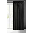 Zasłona czarna z gładkiego welwetu 140x270 taśma SIBEL Pierre Cardin Eurofirany