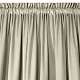 Zasłona beżowa z tkaniny welwetowej 140x270 cm taśma ROSA Design 91 Eurofirany
