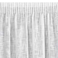 Zasłona biała o płóciennym splocie w stylu eko 140x270 cm taśma LIREN Eurofirany