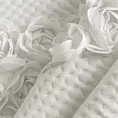 Narzuta welwetowa kremowa 220x240 cm zdobiona pasem róż 3D ROSES Eva Minge Eurofirany