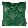 Poszewka na poduszkę 45x45 cm welwetowa ze złotym nadrukiem ciemnozielono BLINK 21 Eurofirany