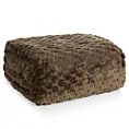 Koc 150x200 cm ciemnobrązowy miękki w dotyku z wytłaczanym wzorem 3D CINDY 6 Design 91