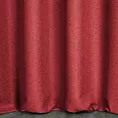 Zasłona szyta na tunelu jasnoczerwona z tkaniny trudnopalnej, zaciemniającej, typu blackout z efektem melanżu