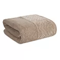Ręcznik do rąk 30x50 cm bawełniany kolor beżowy o ryżowej strukturze z welwetową bordiurą 500 g/m2 LOREN Eurofirany