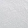 Narzuta z tkaniny imitującej len srebrna 170x210 cm na łóżko pikowana metodą hot press LENA 4 EUROFIRANY PREMIUM