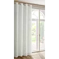 Zasłona kremowa zdobiona pomponami z szyfonu 135x250 przelotka AURELIA Eva Minge Eurofirany