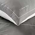 Pościel 160x200 cm z makosatyny bawełnianej kolor szary, biały z logo Eva Minge EVA 10 Eurofirany