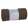 Koc  150x200 cm ciemnobrązowy miękki i delikatny w dotyku jednokolorowy koc SIMPLE 1 Eurofirany