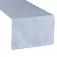 Bieżnik na stół 40x140 cm popielaty SUMMER 8 z gładkiej i miękkiej tkaniny