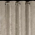 Zasłona beżowa z szenilowej tkaniny 140x250 cm przelotka - NILO Eurofirany