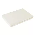 Prześcieradło gładkie bez gumki 180x210 cm z satyny bawełnianej kolor kremowy 125 g/m2 NOVA Eurofirany