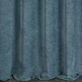 Zasłona szyta na taśmie fala jasnoniebieska z tkaniny szenilowej z efektem melanżu