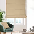 Roleta rzymska beżowa z miękkiej tkaniny welwetowej