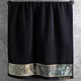 Ręcznik kąpielowy 70x140 cm bawełniany kolor czarny z designerską bordiurą 500 g/m2 EVA 17 Eva Minge Eurofirany
