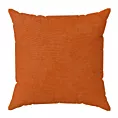 Poszewka szyta DORA - HIT ceglasta z miękkiej tkaniny o welurowej strukturze