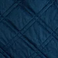 Narzuta welwetowa granatowa 200x240 cm pikowana metodą hot press wzór geometryczny LUIZ 8 DESIGN 91 Eurofirany