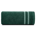Ręcznik do rąk 30x50 cm bawełniany kolor zielony z subtelną bordiurą w paseczki 500 g/m2 ALLY Eurofirany