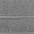 Ręcznik do rąk 30x50 cm bawełniany kolor stalowy 0 twist zdobiony paseczkami 550 g/m2 MOLLY Eurofirany