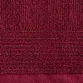 Ręcznik kąpielowy 70x140 cm bawełniany kolor bordowy zdobiony błyszczącą bordiurą 500 g/m2 LARI Eurofirany