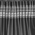 Zasłona czarna z tkaniny welwetowej 140x270 cm taśma ROSA Design 91 Eurofirany