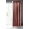 Zasłona ciemnoróżowa z gładkiego welwetu 140x270 taśma SIBEL Pierre Cardin Eurofirany