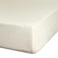 Prześcieradło gładkie z gumką 220x200 cm z satyny bawełnianej kolor kremowy 125 g/m2 NOVA 3 Eurofirany