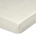 Prześcieradło z gumką 220x200 cm z satyny bawełnianej kolor kremowy 125 g/m2 DINA Diva Line Eurofirany