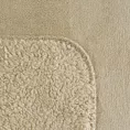 Narzuta, koc  na fotel 70x160 cm jasnobeżowa z miękkiego polaru ze strukturą baranka TEDY EUROFIRANY PREMIUM