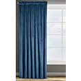 Zasłona granatowa z tkaniny welwetowej 140x270 cm taśma ROSA Design 91 Eurofirany