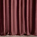 Zasłona szyta na taśmie fala bordowa z miękkiej półmatowej tkaniny welwetowej