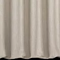 Zasłona szyta na taśmie fala beżowa z tkaniny o wyraźnym splocie z efektem melanżu