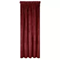 Zasłona ciemnobordowa z ekskluzywnego matowego welwetu 140x270 cm taśma RIA Diva Line Eurofirany