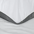 Pościel 220x200 cm bawełniana kolor biały, stalowy dwustronna NOVA 3 Eurofirany
